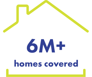 6M+ homes covered